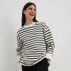 NA-KD - Striped oversized sweatshirt