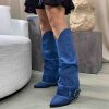 Ideal shoes - Shy denim cowboy boot
