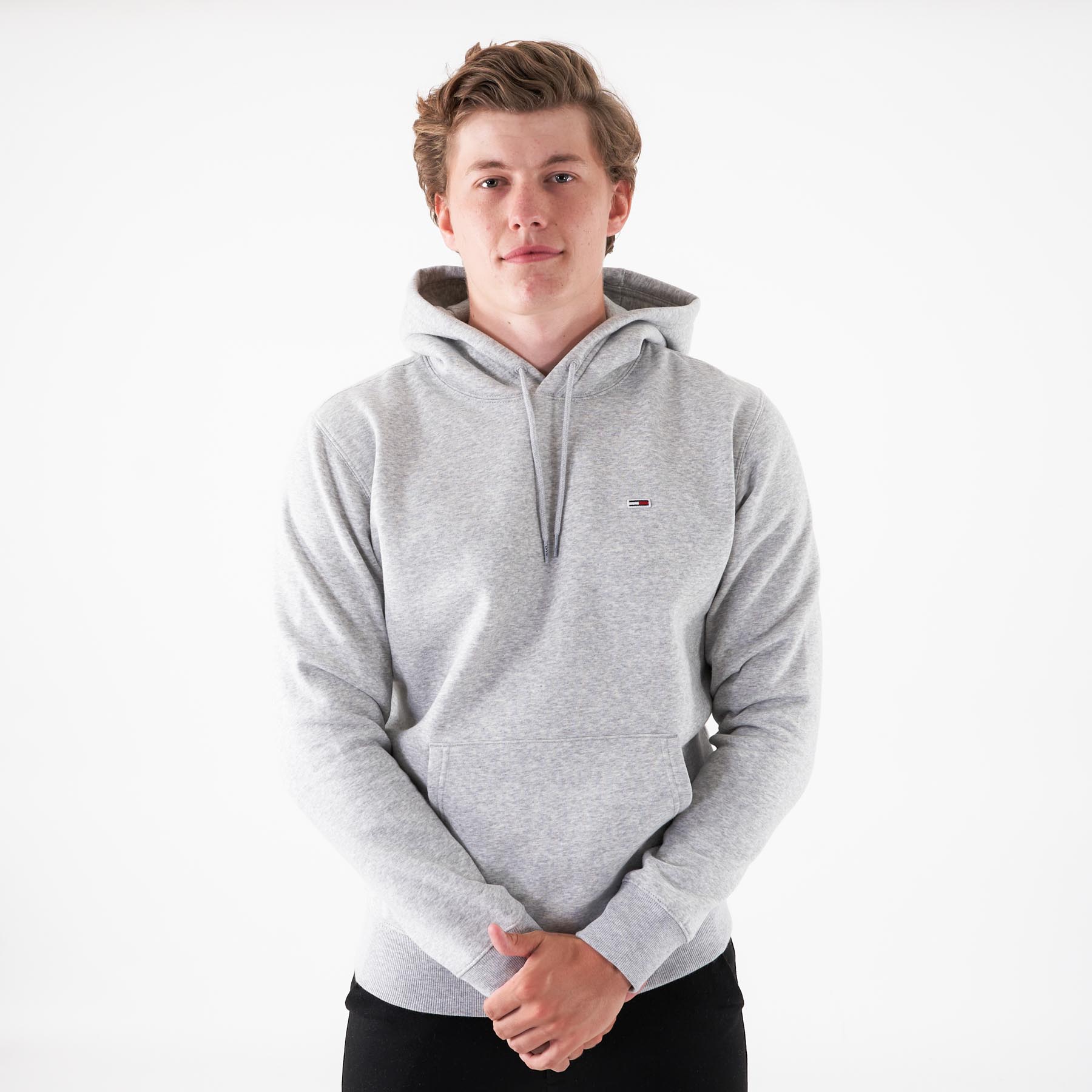 Tommy Jeans - Tjm regular fleece hoodie - Sweatshirts og trøjer til herre - Grå - S