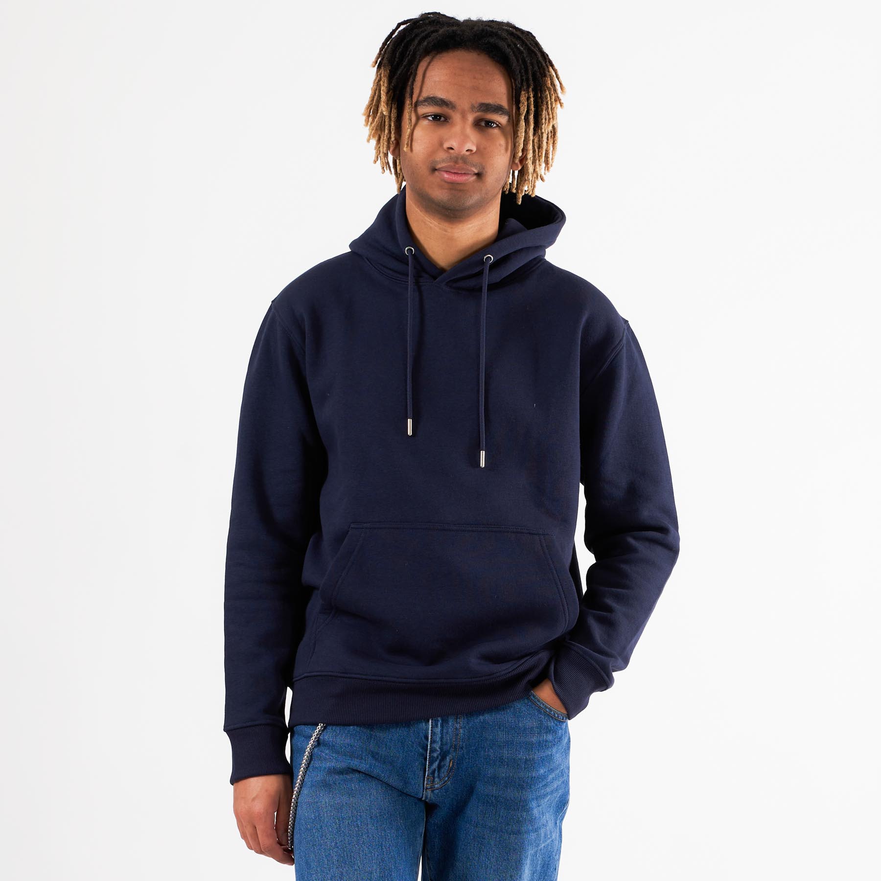 Black rebel - Basic hoodie - Sweatshirts og trøjer til herre - Blå - XXL