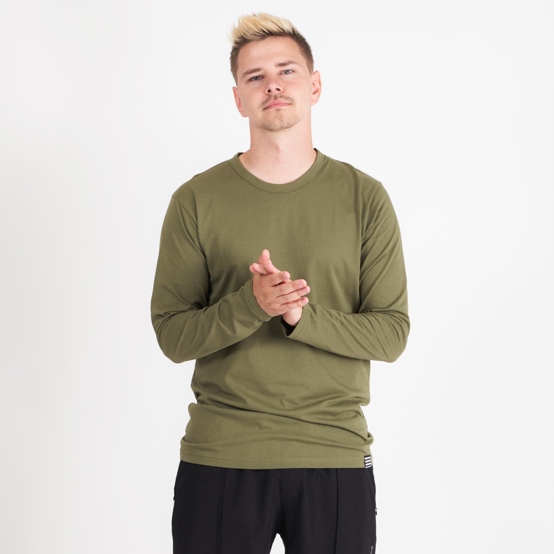 Nørgaard - Organic thor tee ls - T-shirts til mænd - Grøn - XXL