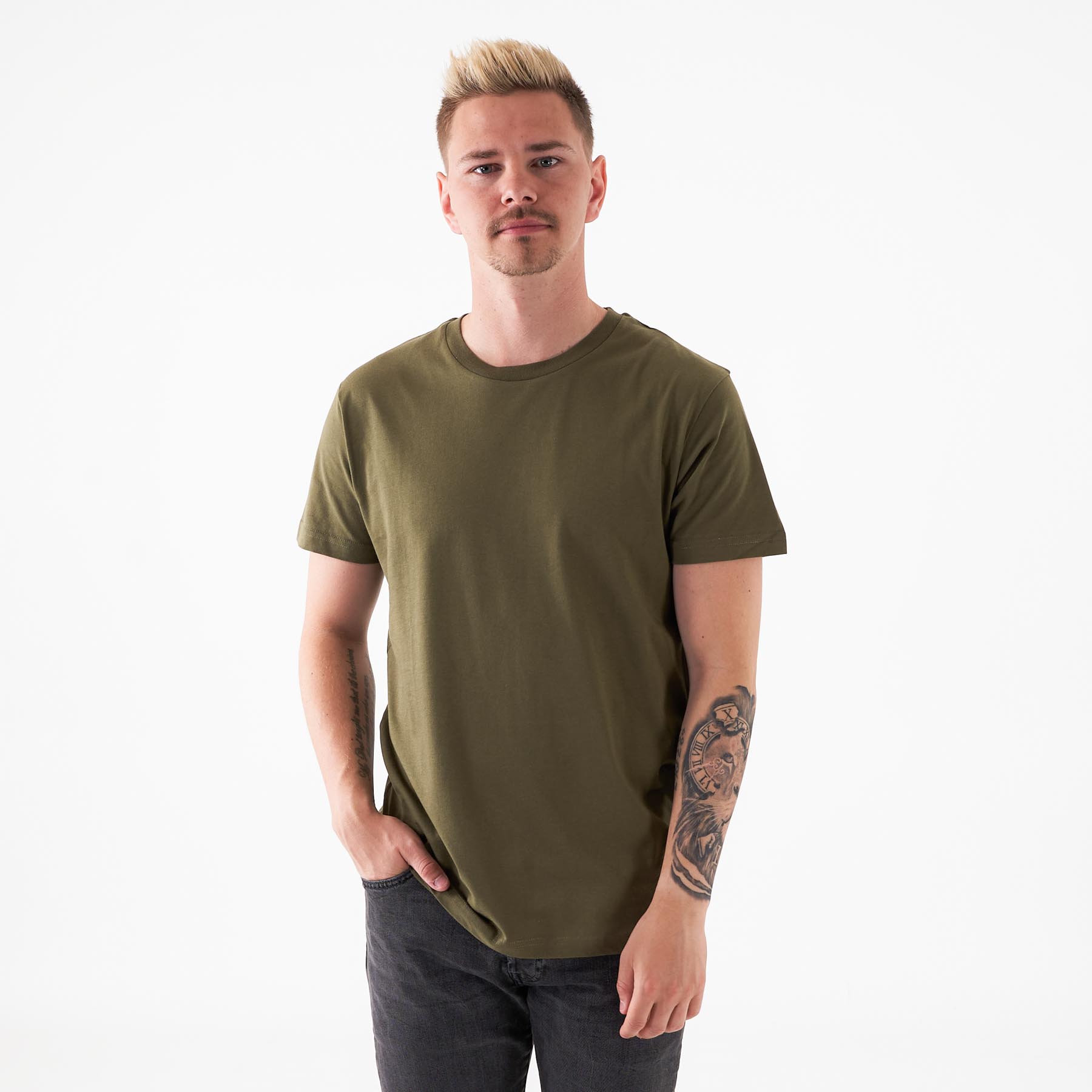 Nørgaard - Organic thor tee - T-shirts til mænd - Grøn - S