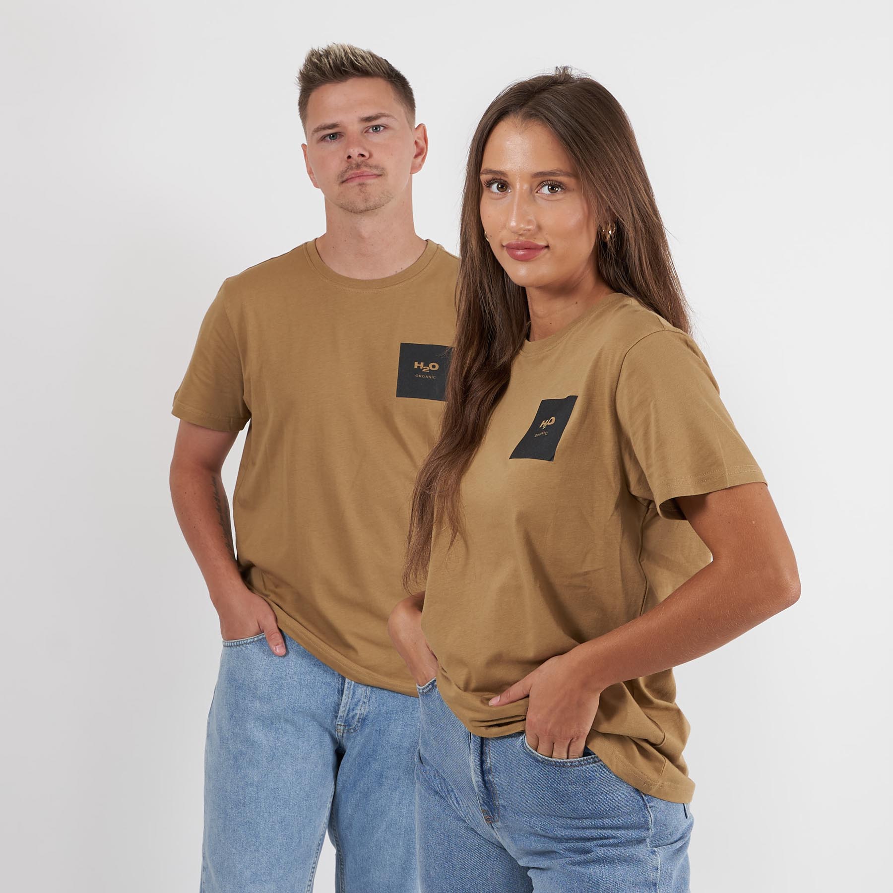 H2O Sportswear - Lyø organic tee - T-shirts til mænd - Beige - L
