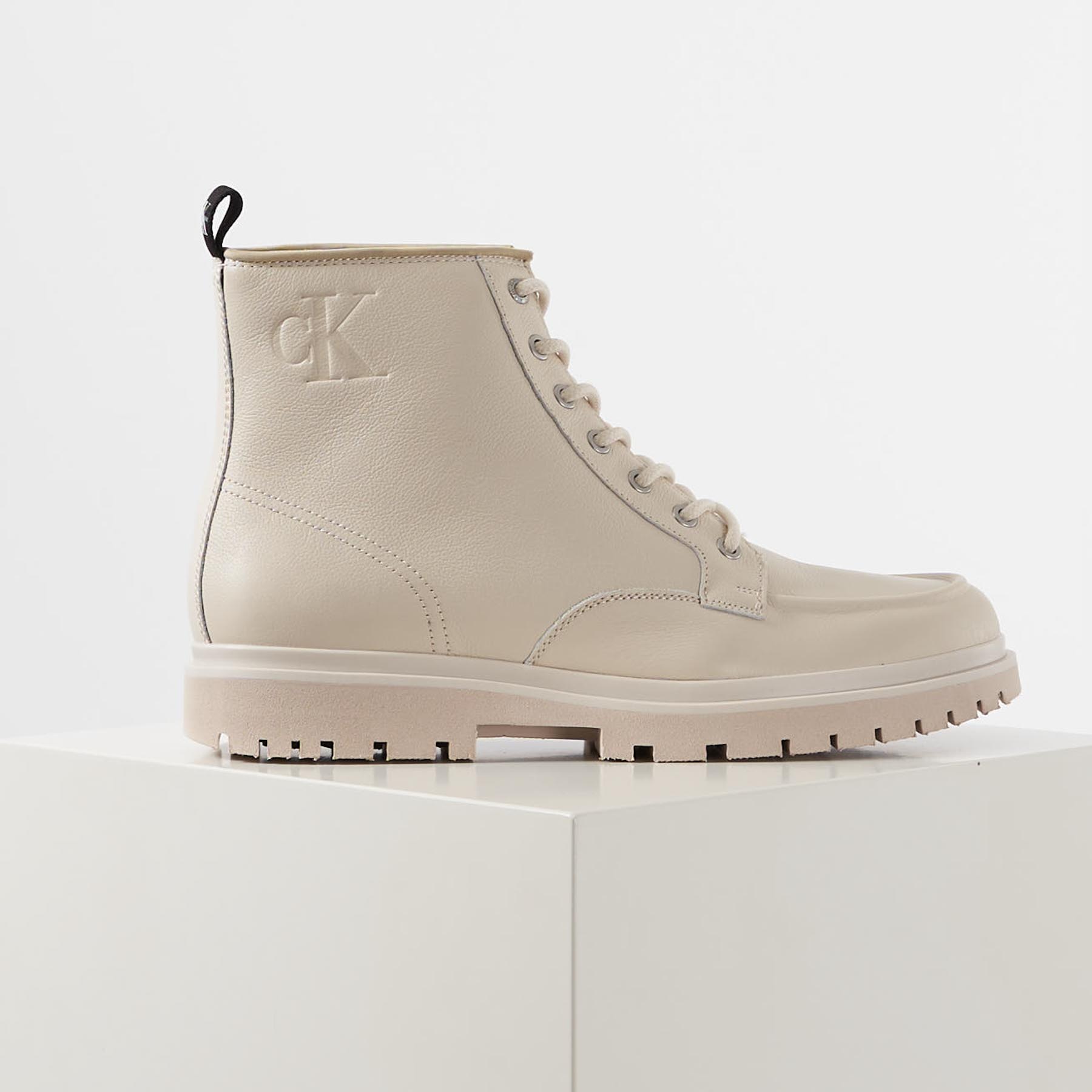 Calvin Shoes - Lug mid laceup boot - Sko til herre - hvid - 45 hvid male Klein Shoes Herre > Sko til herre • 1199.00 DKK
