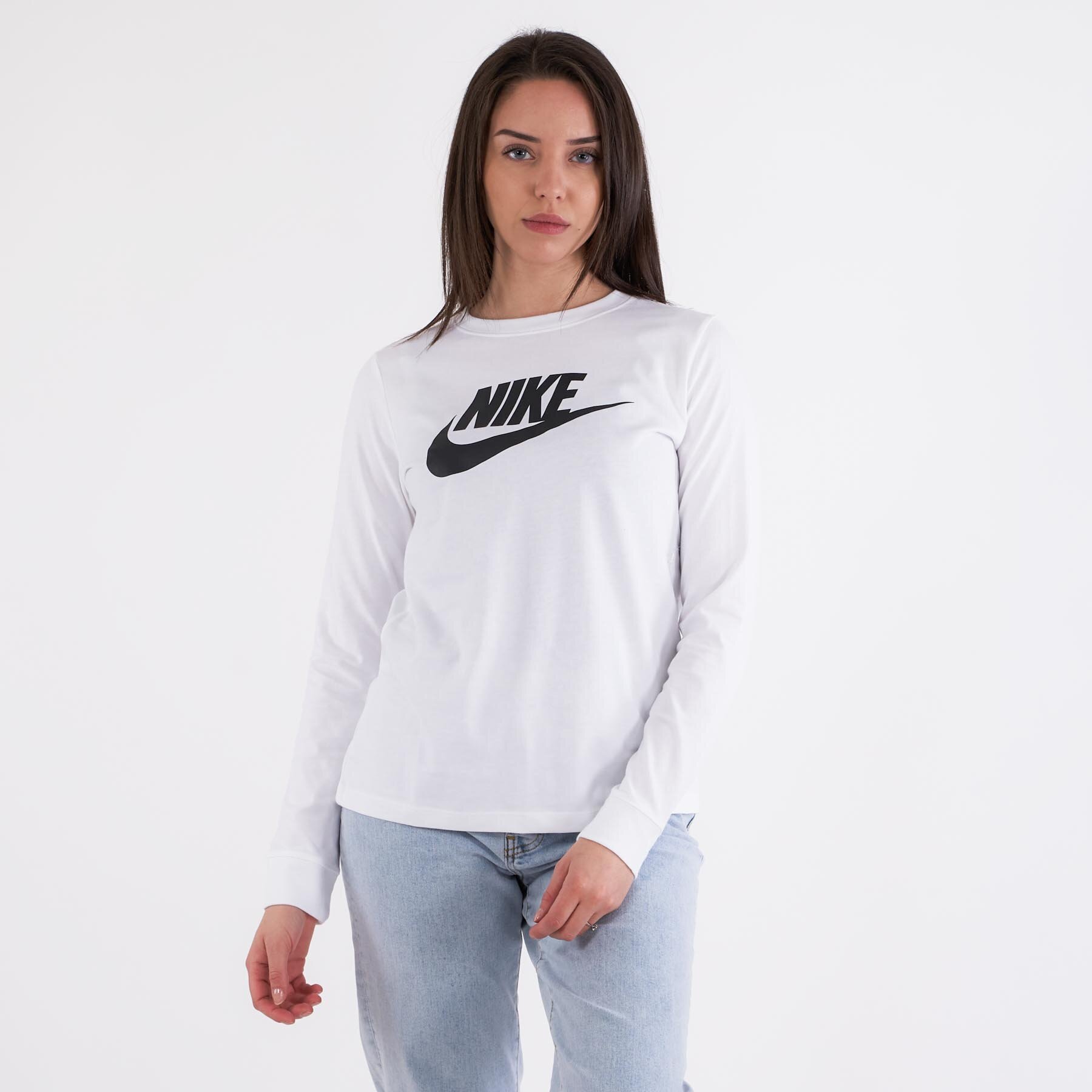 Nike - Sportswear long sleeve - Bluser og skjorter til kvinder - Hvid - L