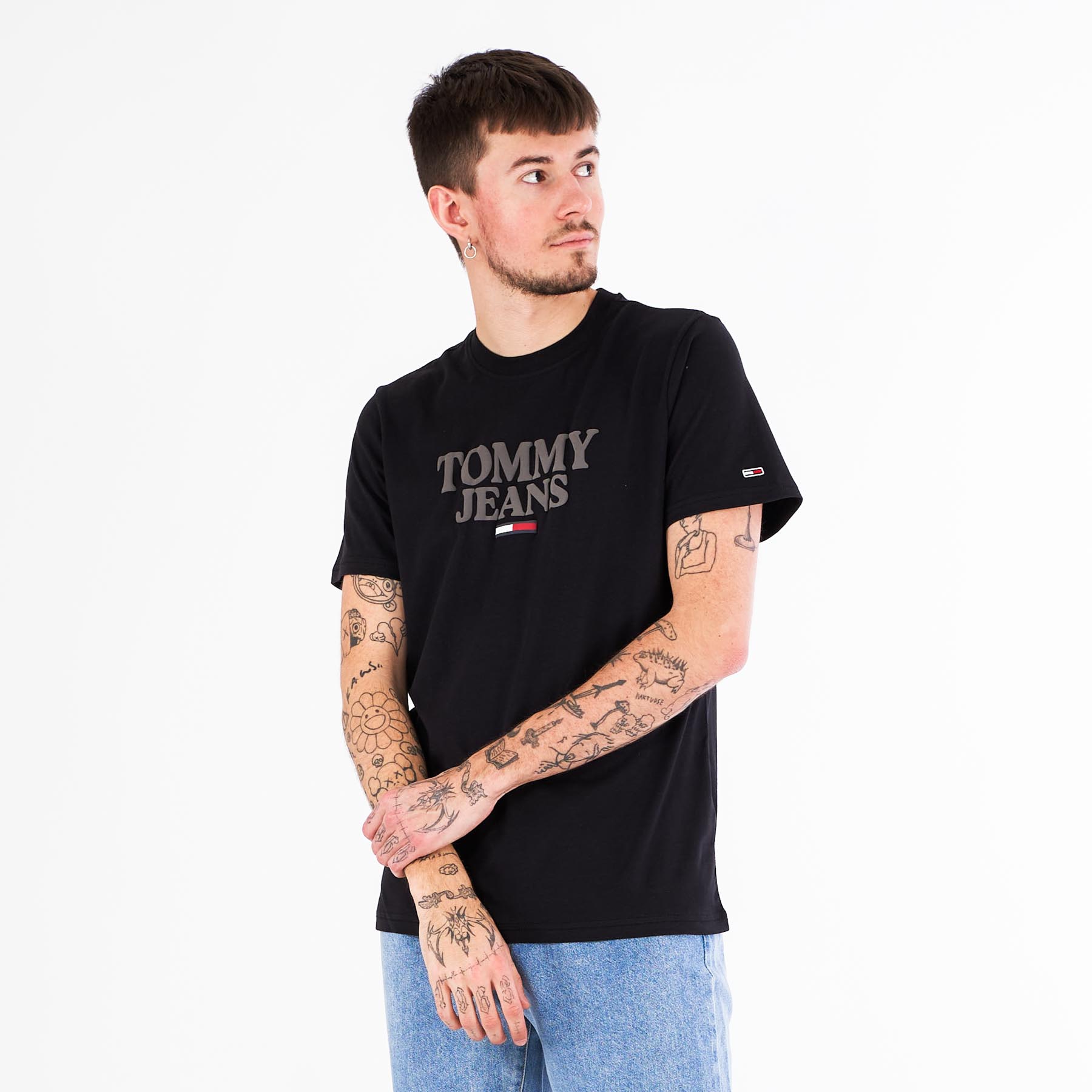 Tommy Jeans - Tjm entry graph. tee - T-shirts til mænd - Sort - XXL