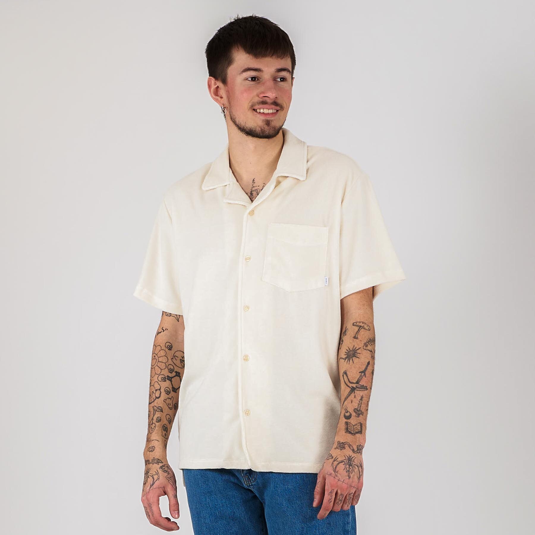 Woodbird - Mays terry shirt - T-shirts til mænd - Hvid - XL