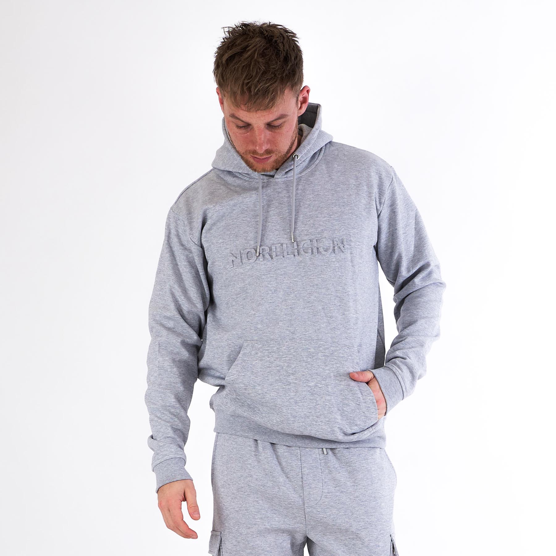 Noreligion - Box tech hoodie - Sweatshirts og trøjer til herre - Grå - XXL