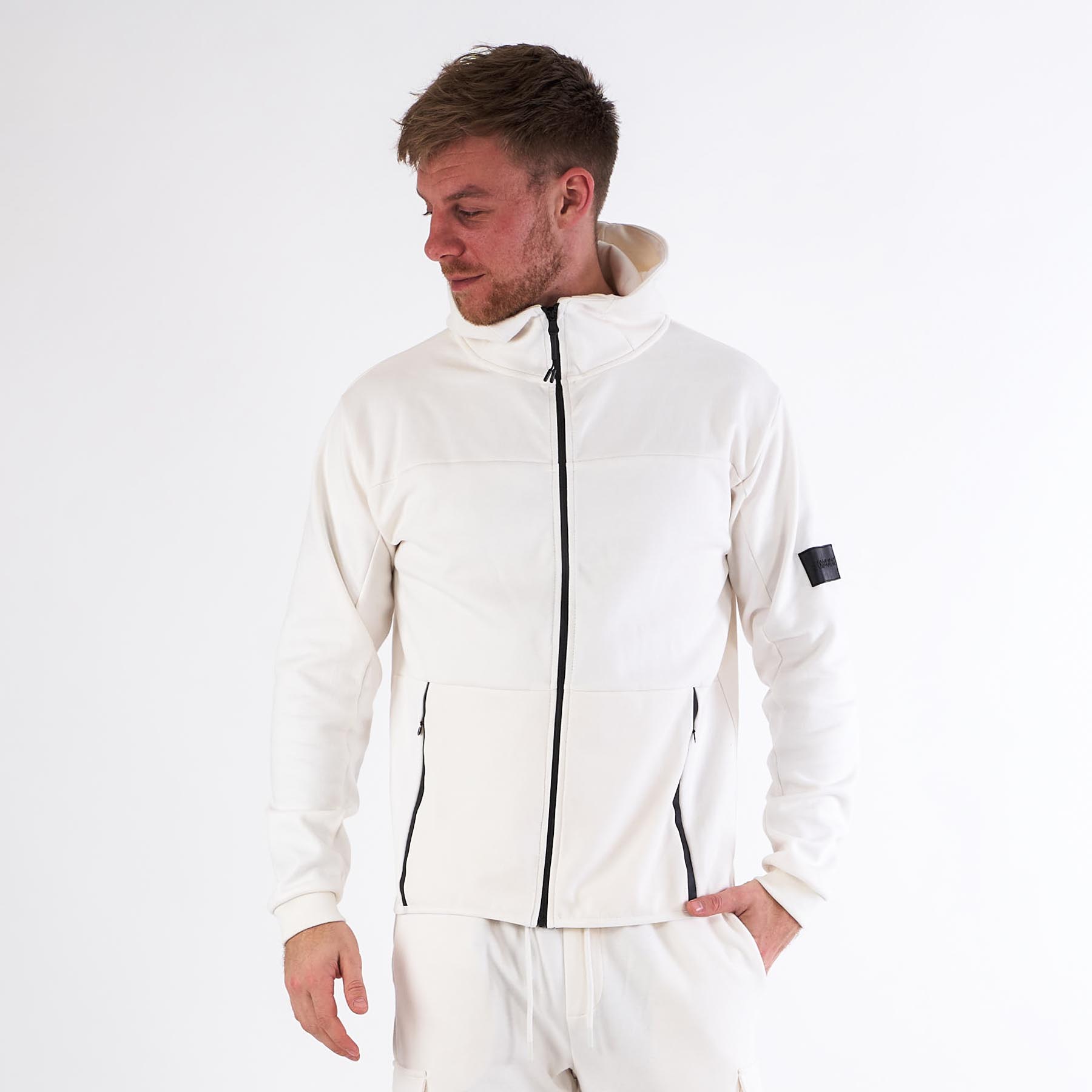 Noreligion - Tech zip hoodie - Sweatshirts og trøjer til herre - Hvid - XXL