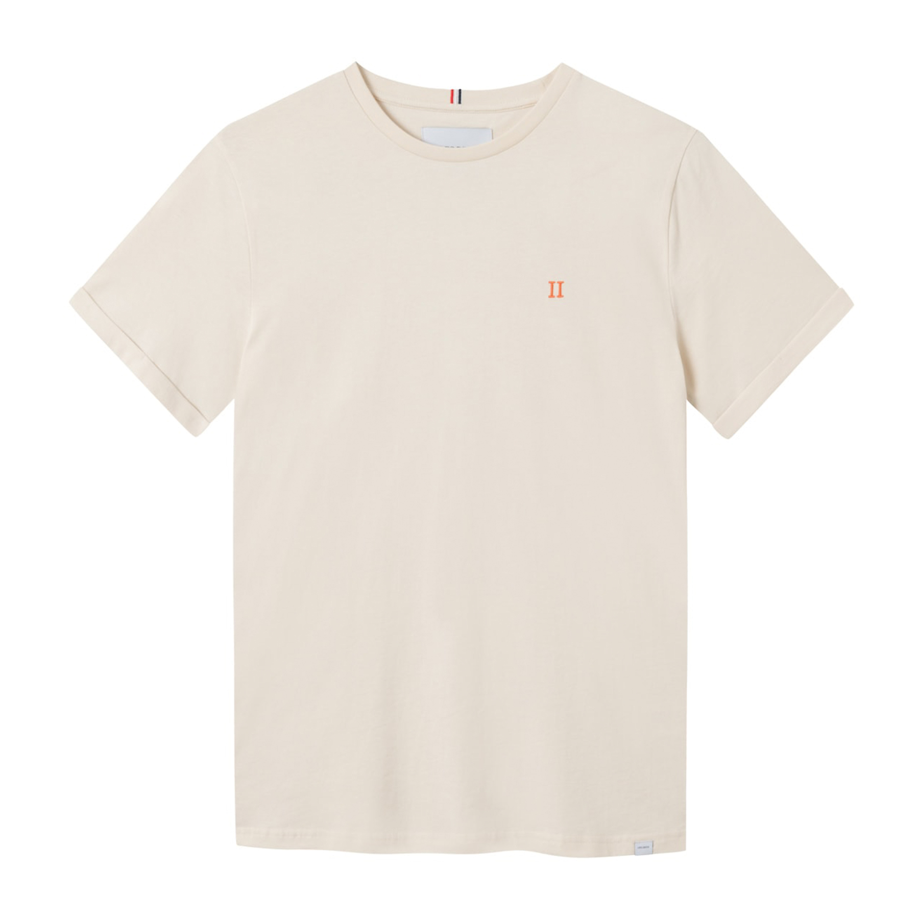Les Deux - Nørregaard t-shirt - T-shirts til mænd - 215730-IVORY/ORANGE - XXL