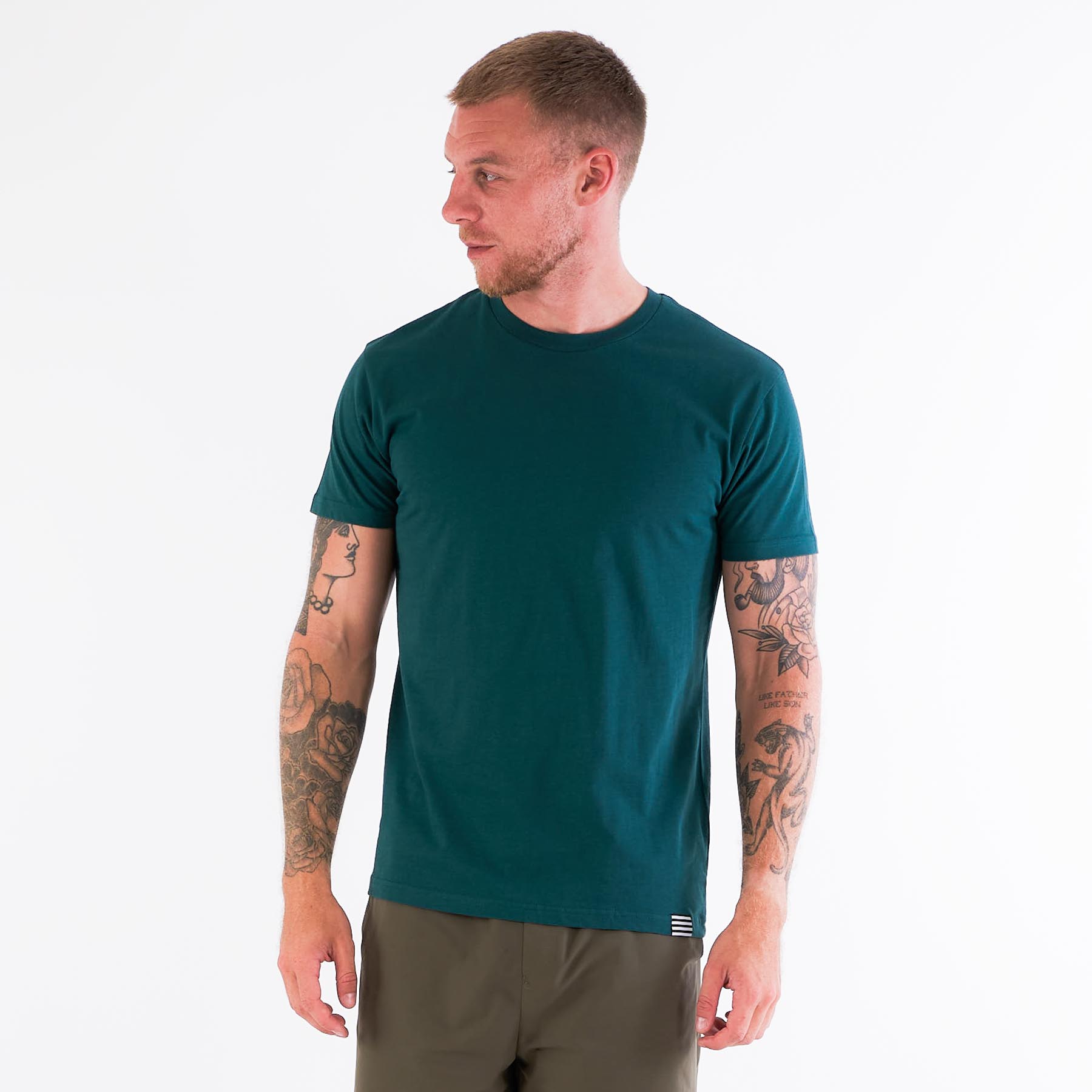 Nørgaard - Organic thor tee - T-shirts til mænd - Grøn - XXL