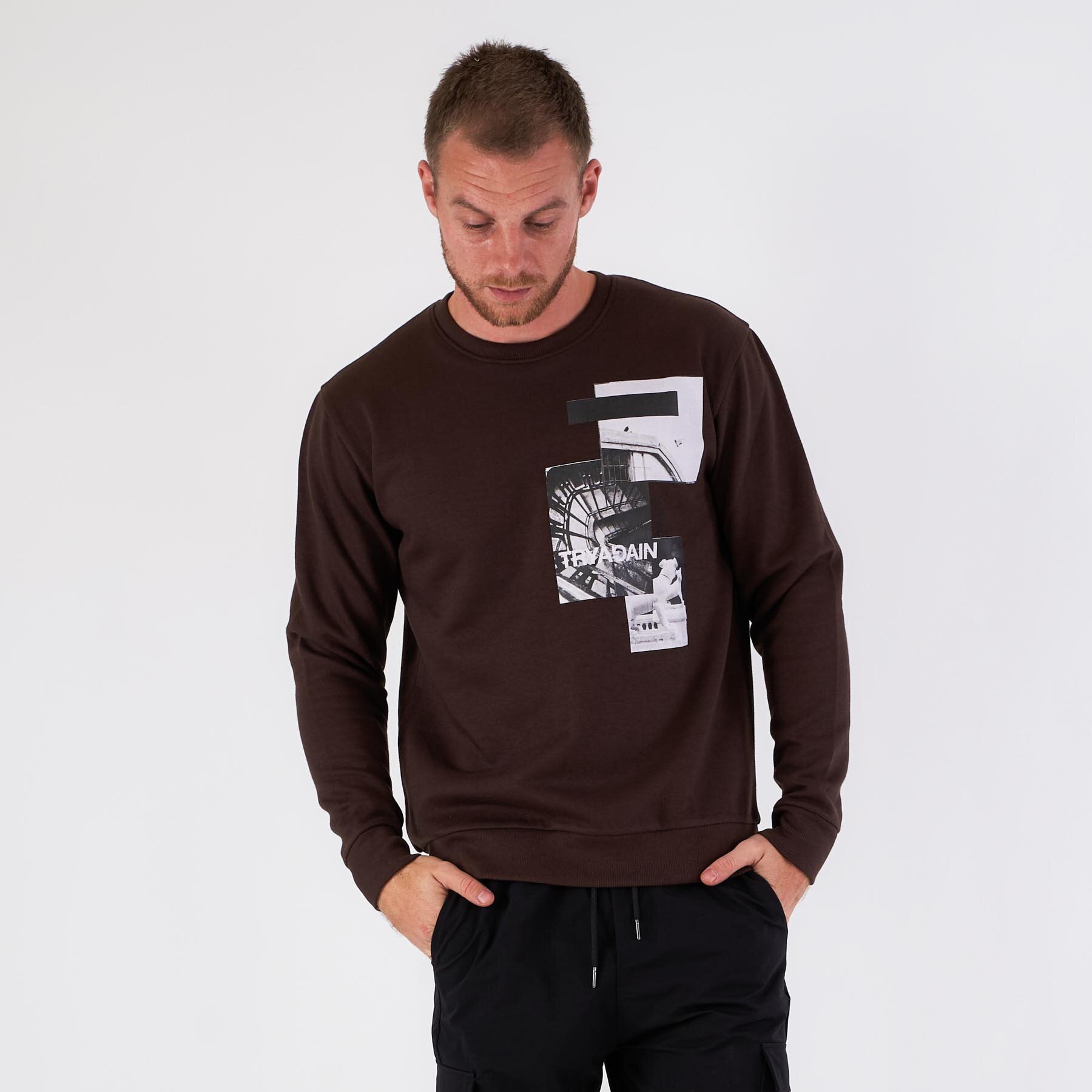 Black rebel - Harry crewneck - Sweatshirts og trøjer til herre - Brun - XXL