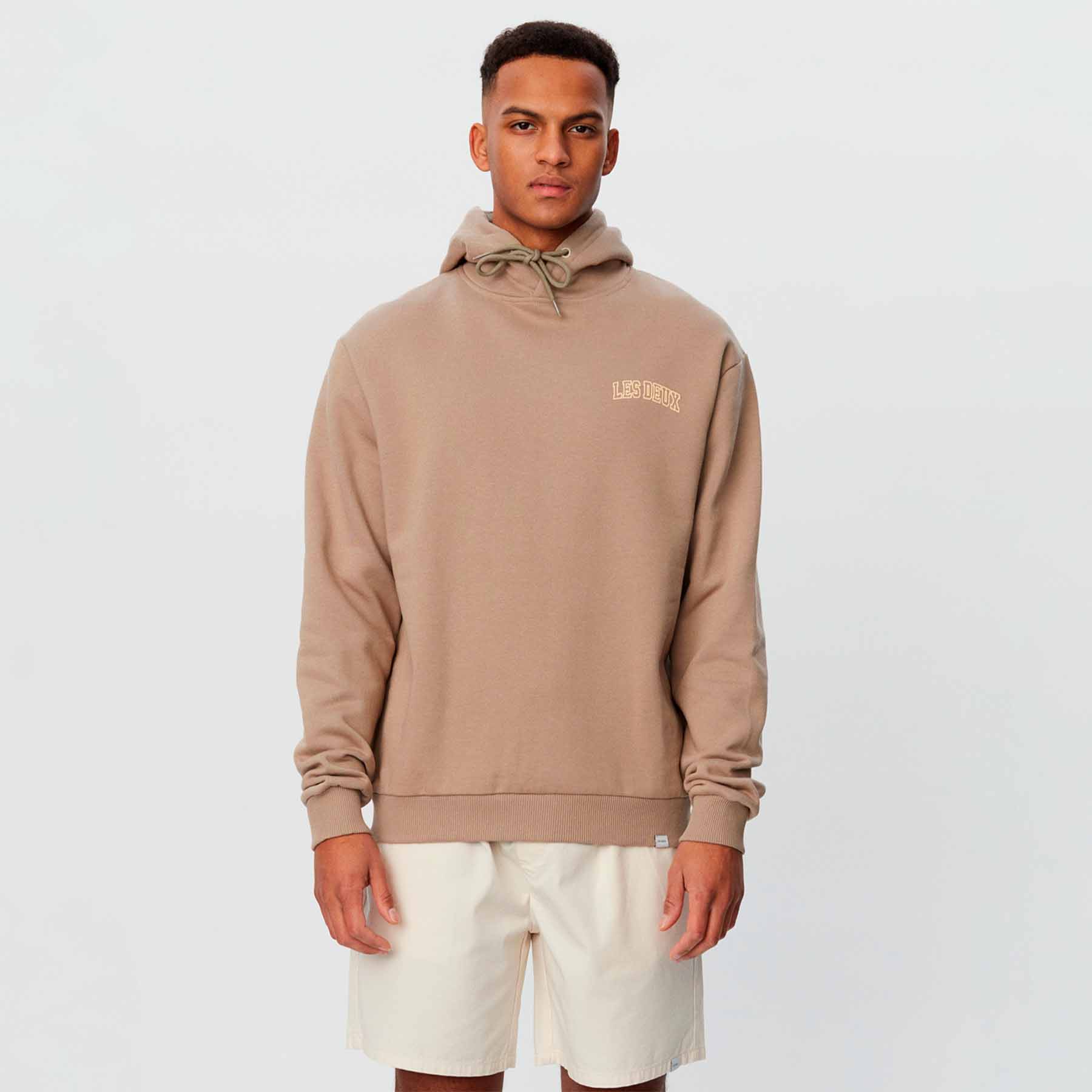 Les Deux - Blake hoodie - Sweatshirts og trøjer til herre - Brun - XL