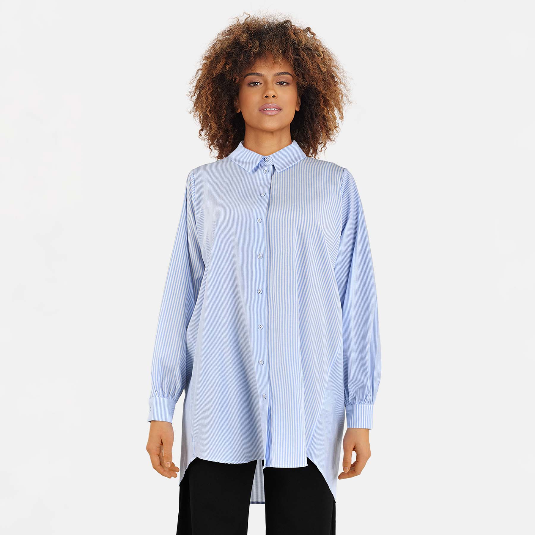 SisterS Point - Moris-sh - Bluser og skjorter til kvinder - Blå - S