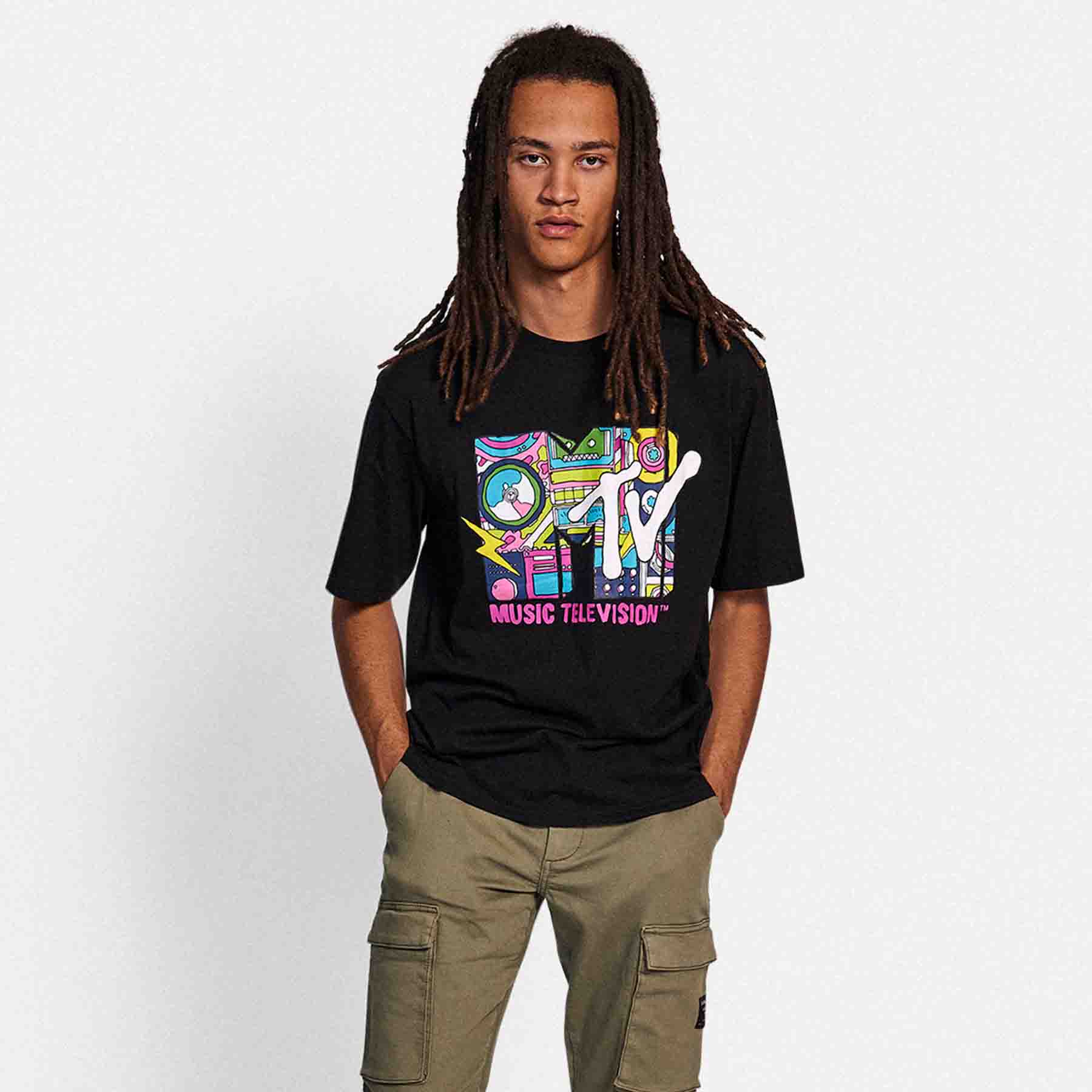 Rebel - Rrcorey tee - T-shirts til mænd - Sort - XL